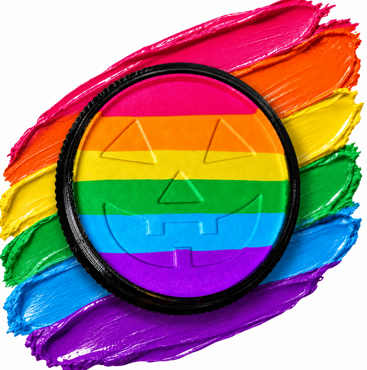 Neon Rainbow-Lantern Eyeliner