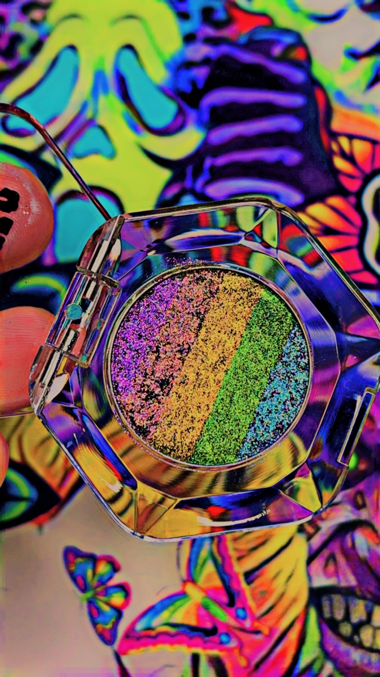 Dark Rainbow Prism Shadow Topper