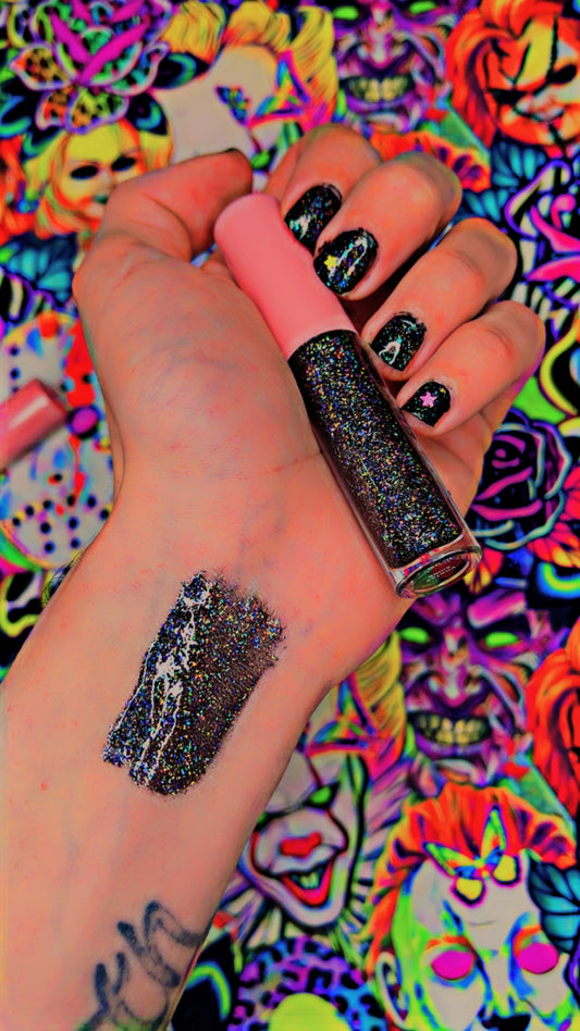 Holographic Glitter Glossy Lipstick "Vortex Gloss"