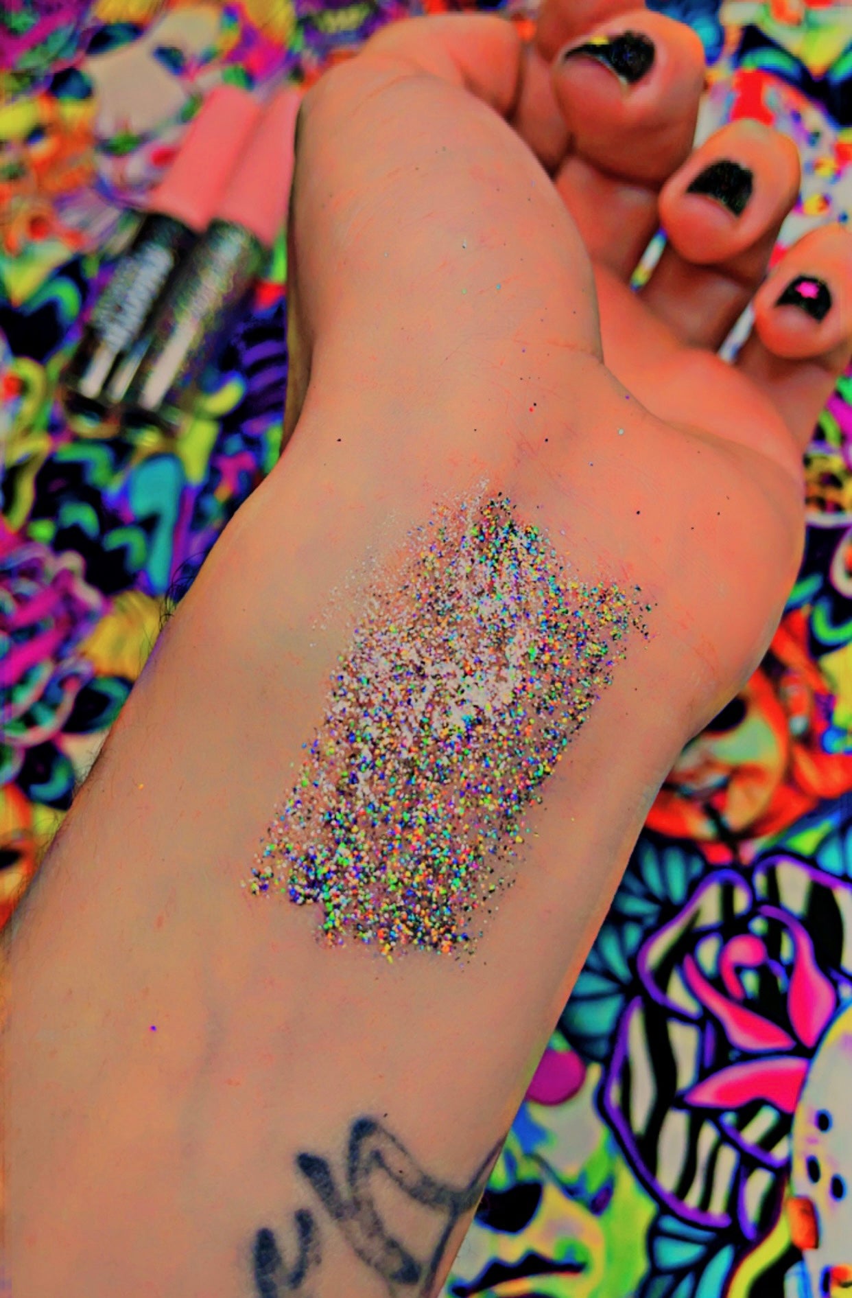 Holographic Glitter Glossy Lipstick "Void Gloss"