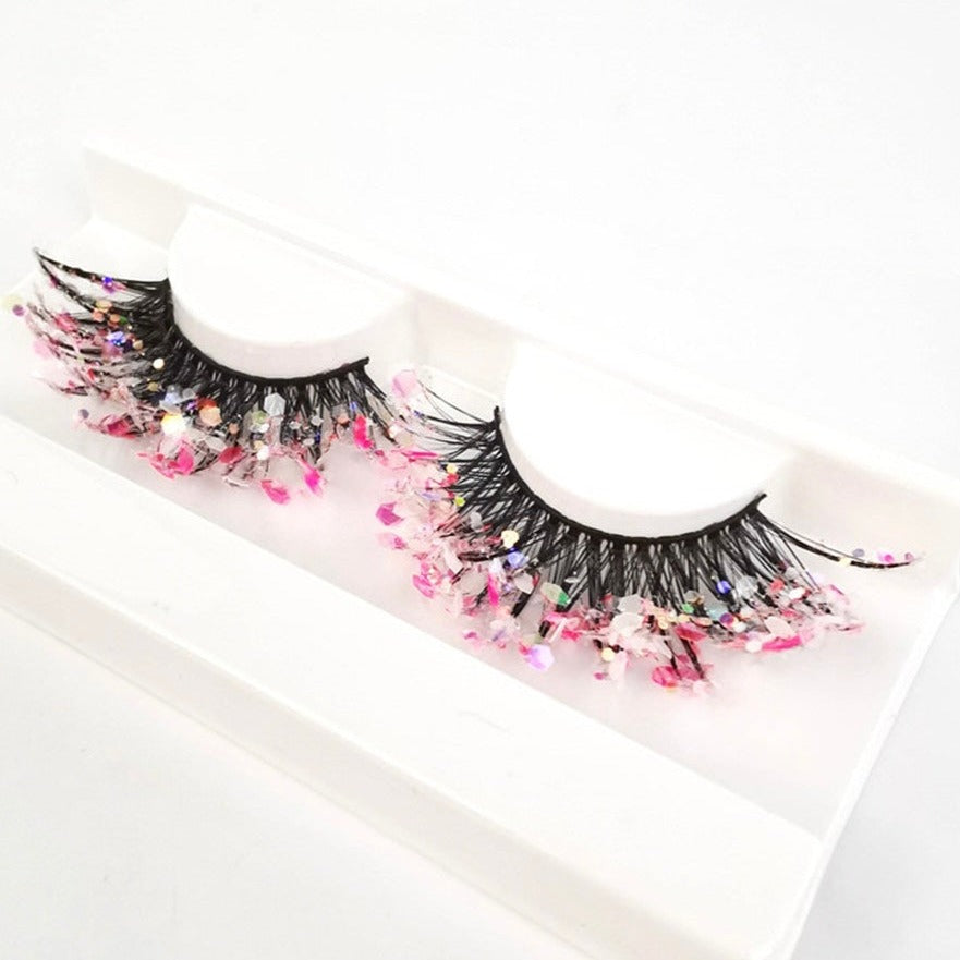 "Pinky Swear" Glitter Lashes
