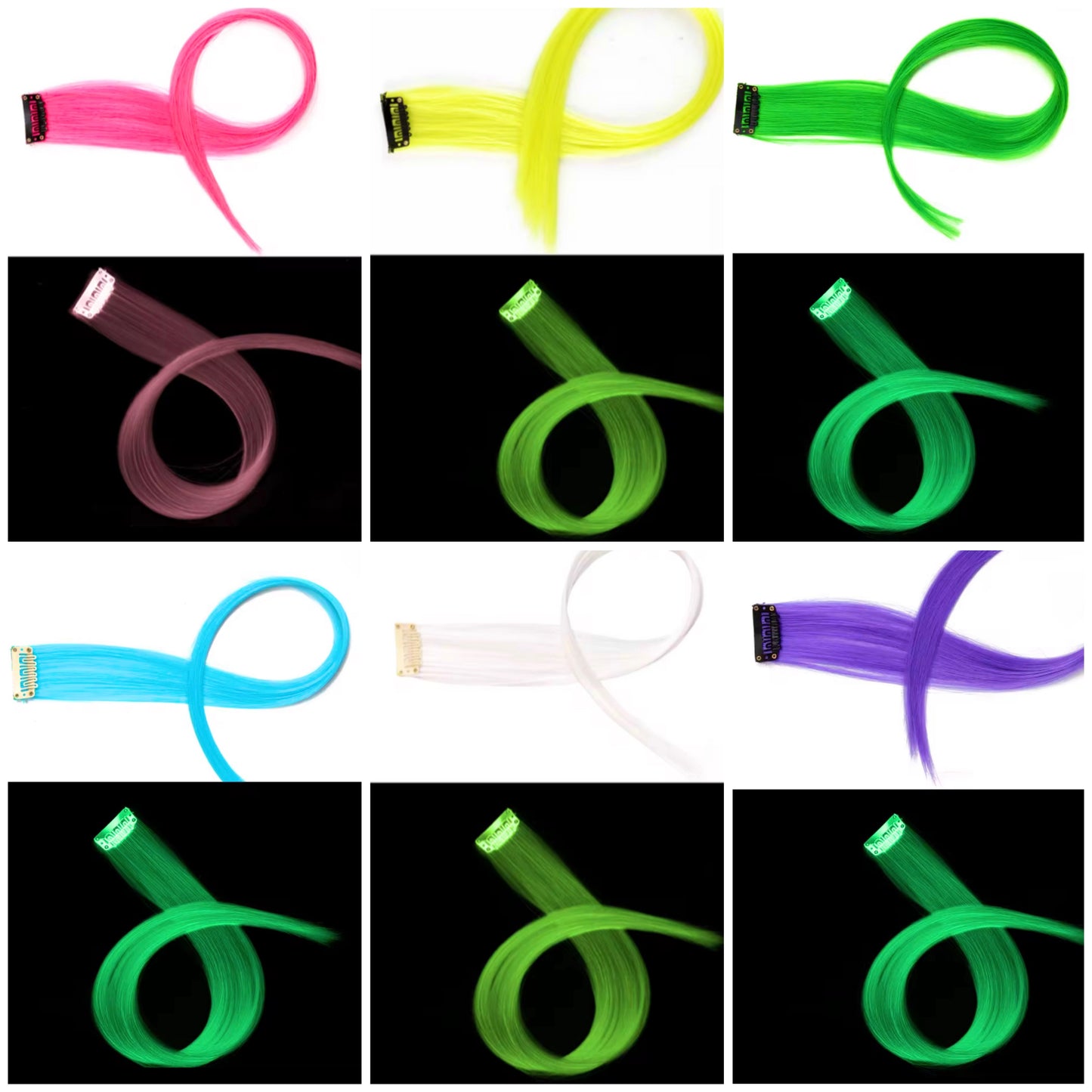 Ghostly Glow Hair extension (1pc)