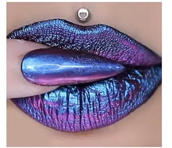 Color Chrome Lipstick “Funky Peacock”