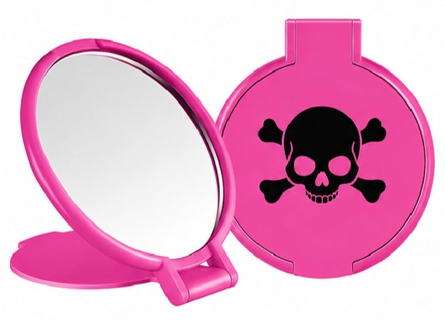 Mini Neon Skull Mirror