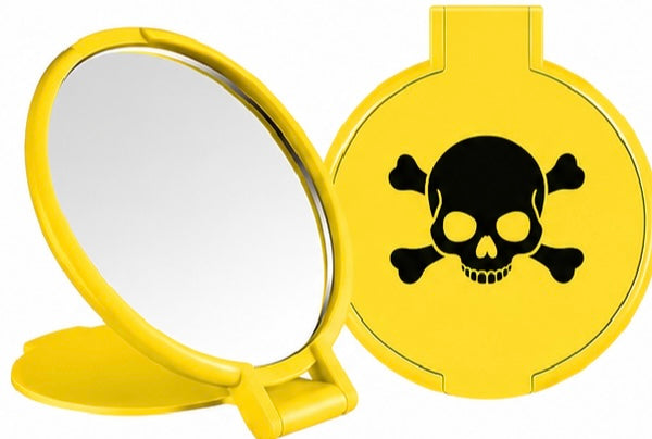Mini Neon Skull Mirror