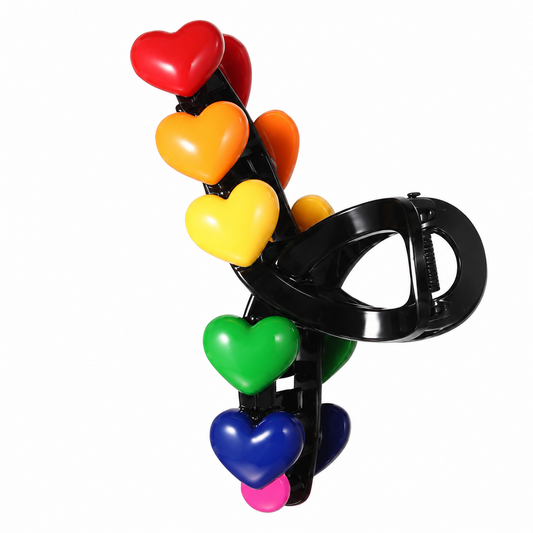 Pride Heart Clawed Hair Clip (Large) **LAUNCHING JUNE 5TH!**