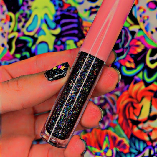 Holographic Glitter Glossy Lipstick "Vortex Gloss"
