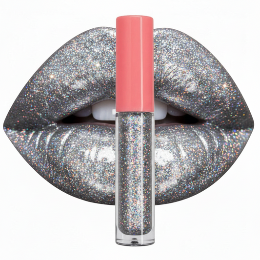 Holographic Glitter Glossy Lipstick "Void Gloss"
