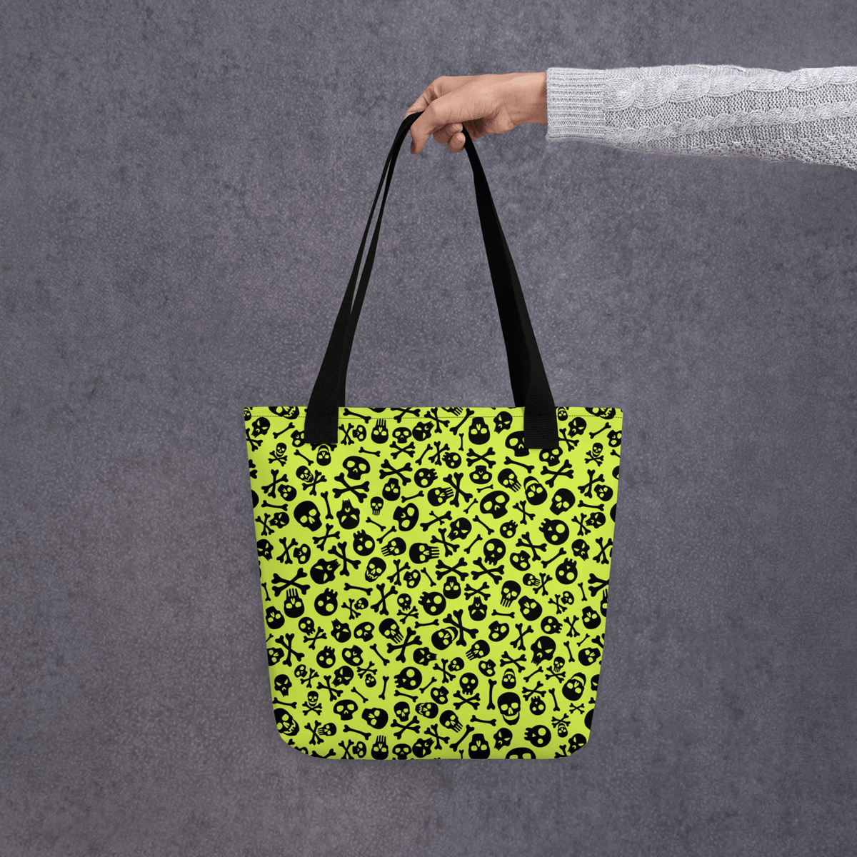 Lime Bones Quality Tote bag